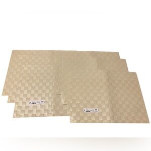IKEA table placemats 6 pack beige basket weave design
